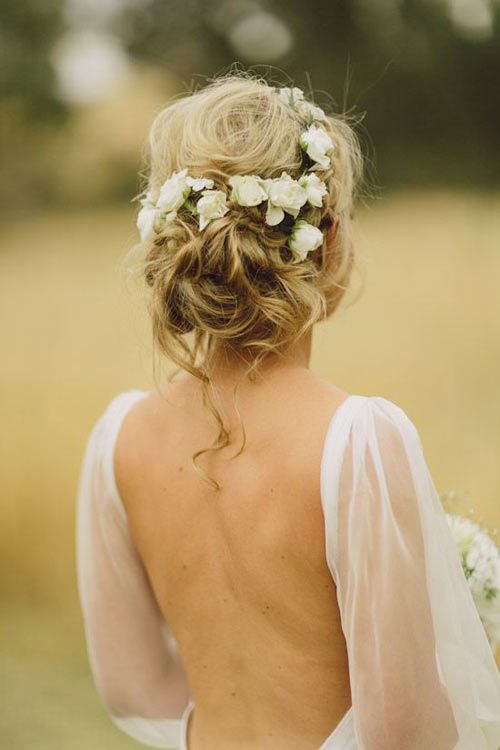 chignon bohème mariage 