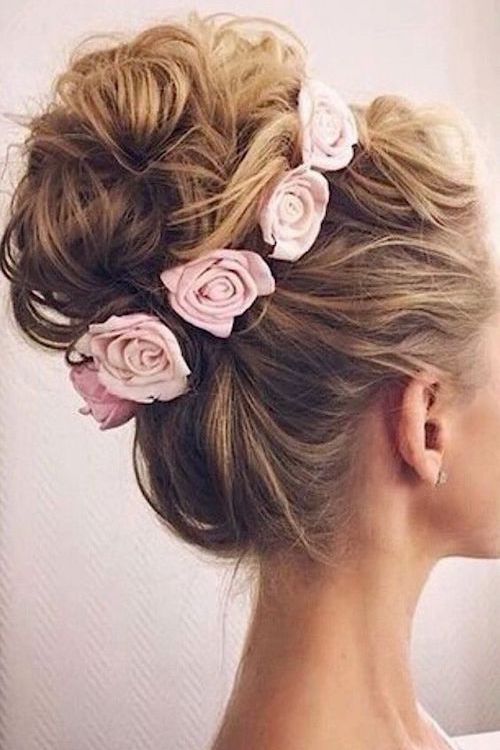 chignon haut mariage