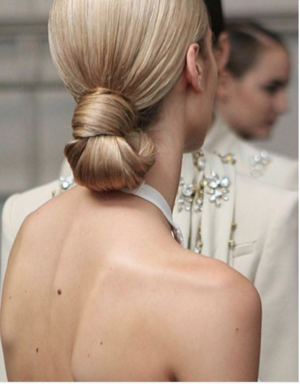 chignon rétro mariage 