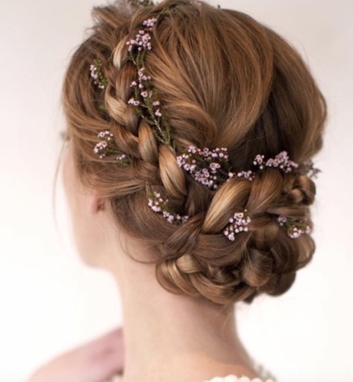 chignon tressé mariage