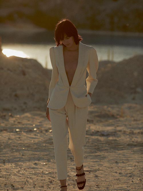 tailleur pantalon femme mariage