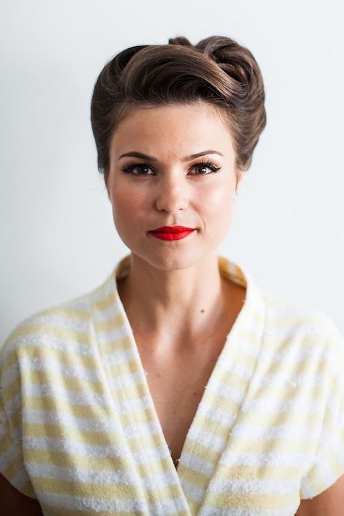 coiffure rétro pour mariage 