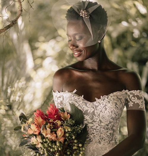 coiffure mariage cheveux crépus