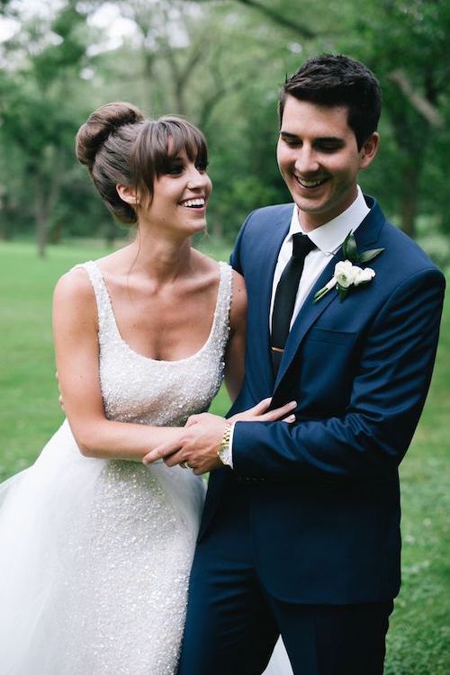 coiffure mariée frange