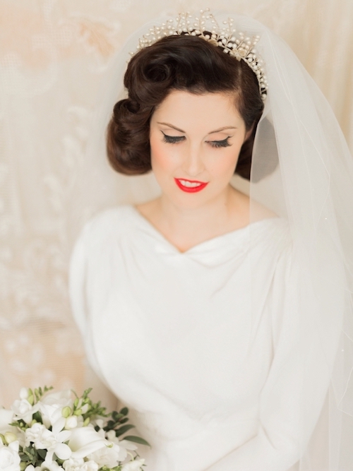 coiffure mariage vintage 