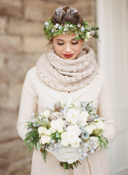 coiffure mariage hiver