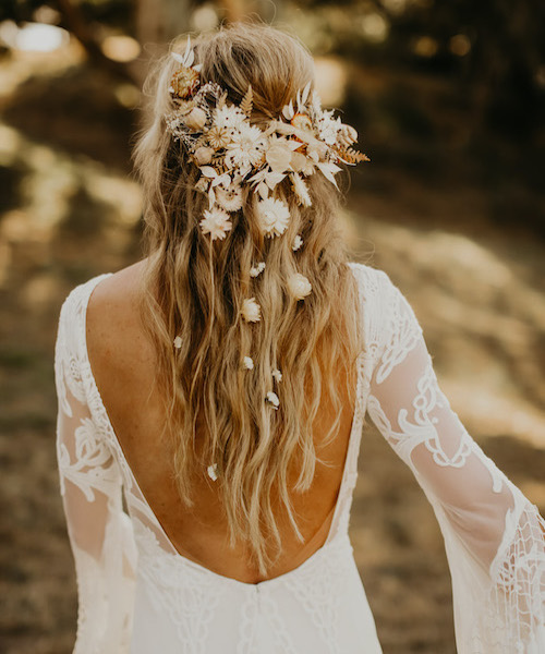 coiffure mariage bohème