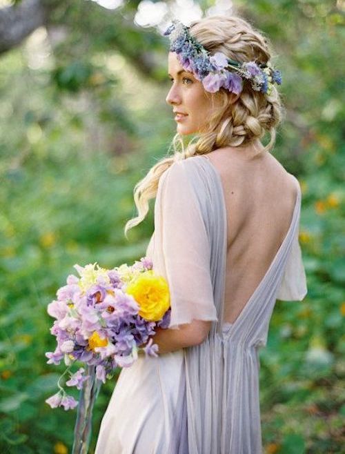 couronne de fleur mariage bohème 