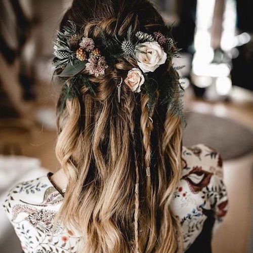 coiffure mariage bohème hiver