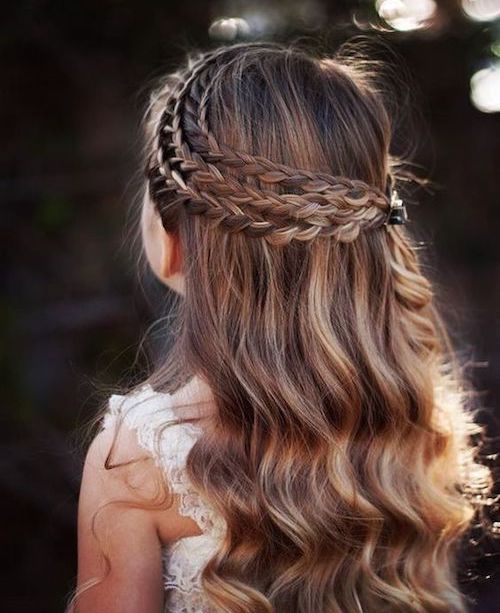 idée coiffure mariage petite fille