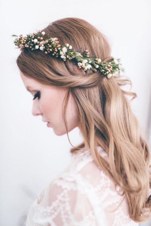 couronne de fleurs mariage champêtre