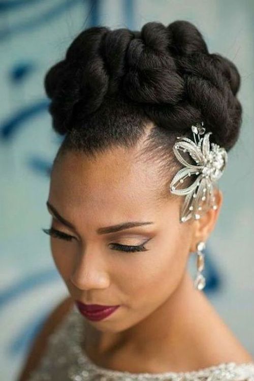 coiffure afro mariage