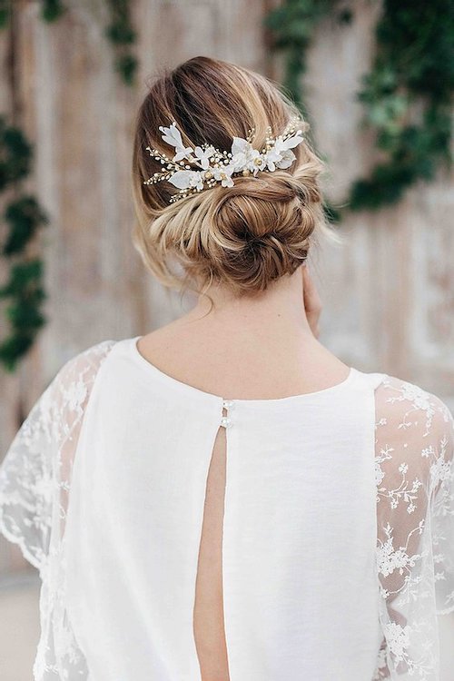 Accessoire cheveux long mariage