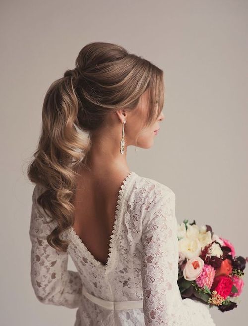 coiffure mariage cheveux longs tendance 