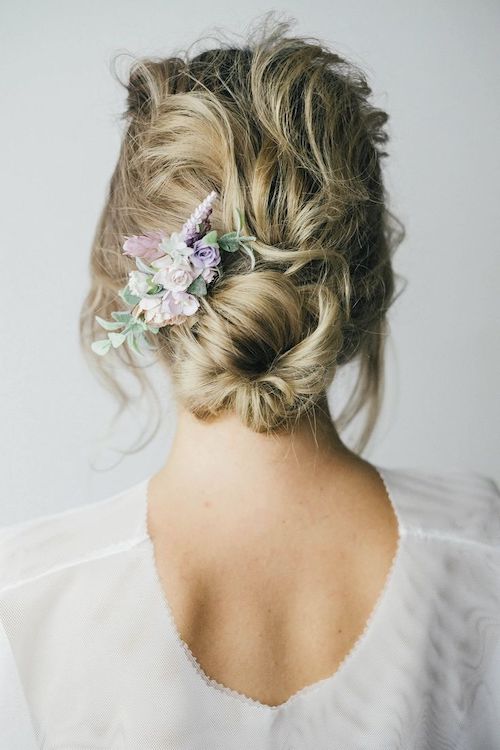 coiffure champêtre mariage