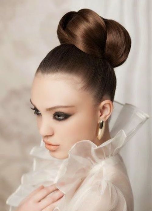 chignon haut mariage