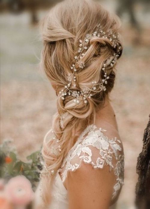 coiffure champêtre mariage