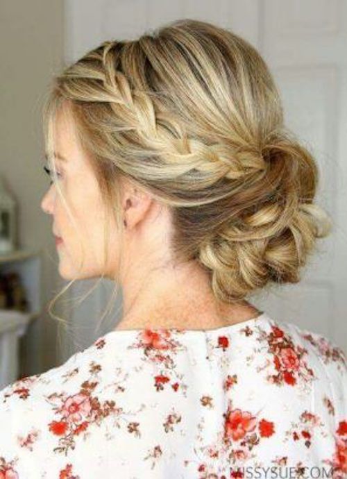 coiffure champêtre mariage