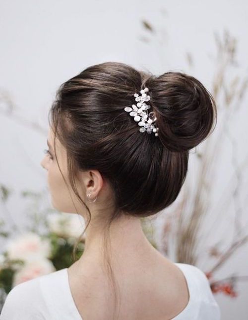 chignon haut mariage