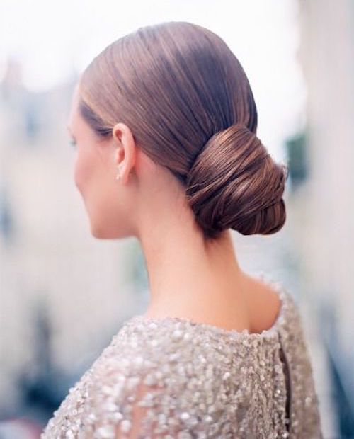 chignon bas mariage 