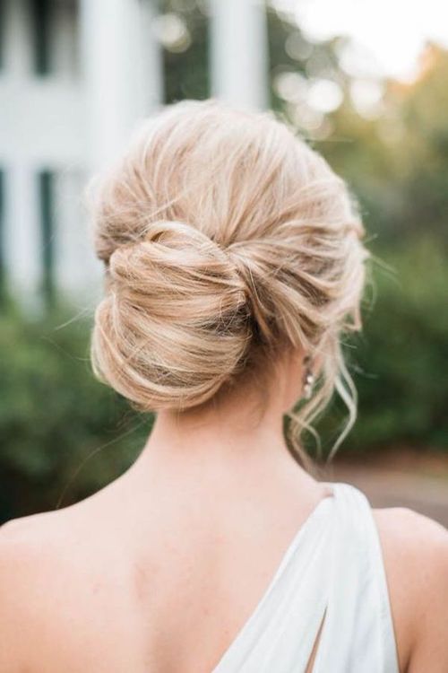 chignon bas mariage 