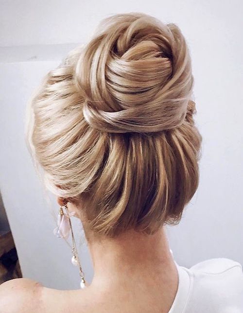 chignon haut mariage