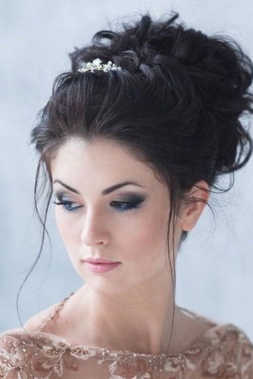 chignon haut mariage