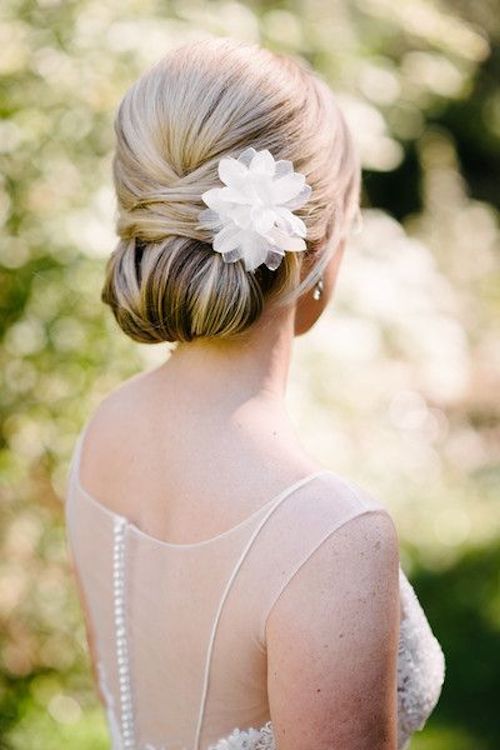 chignon bas mariage 