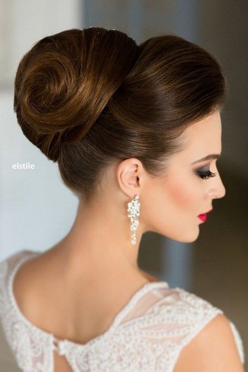 chignon haut mariage