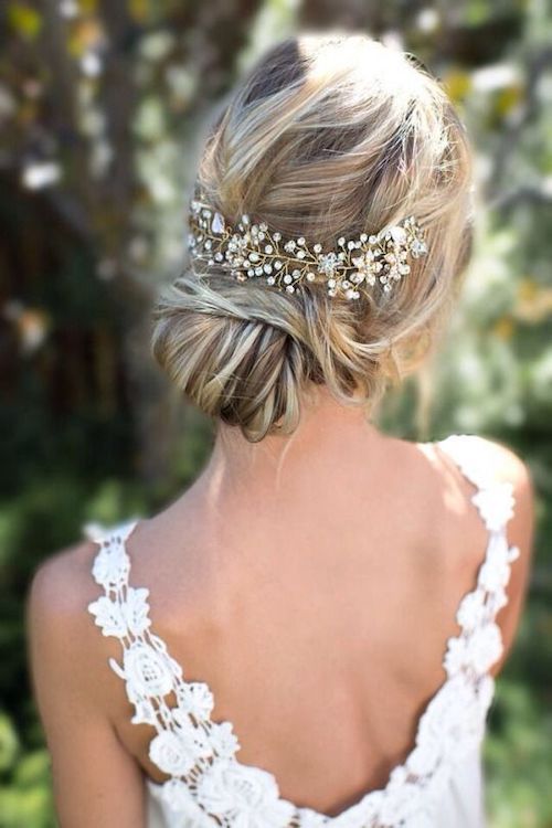 chignon bas mariage