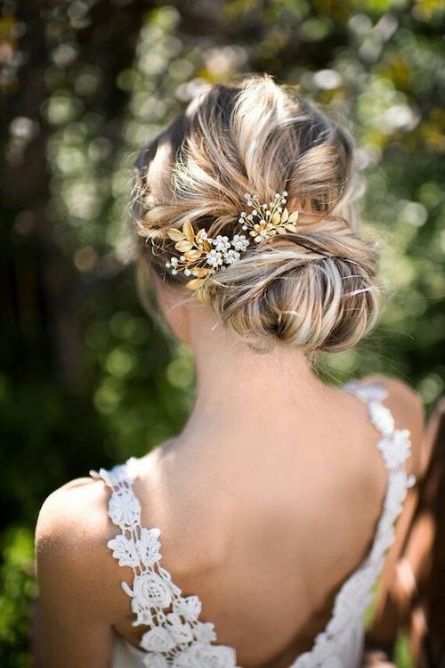 chignon bas mariage