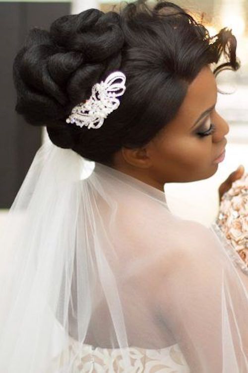 chignon haut mariage