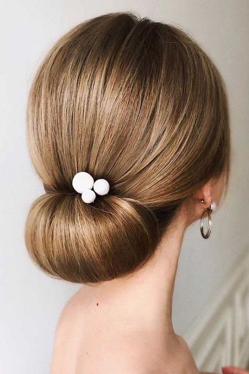 chignon bas mariage 