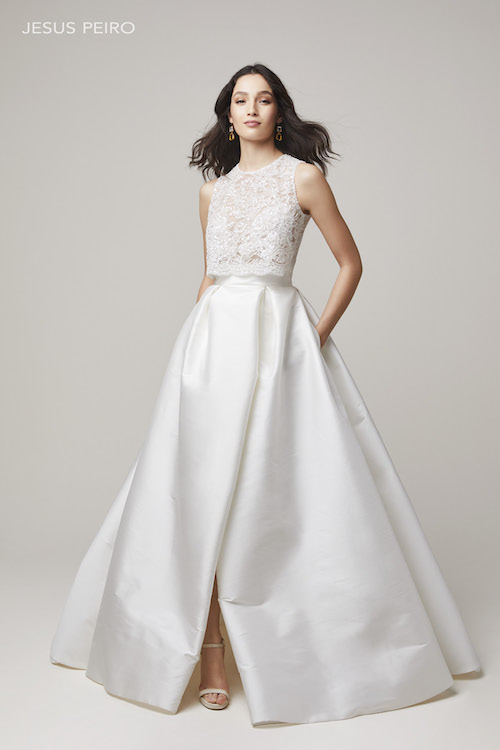robe de mariée deux pièces