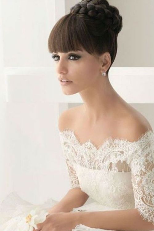 chignon haut mariage