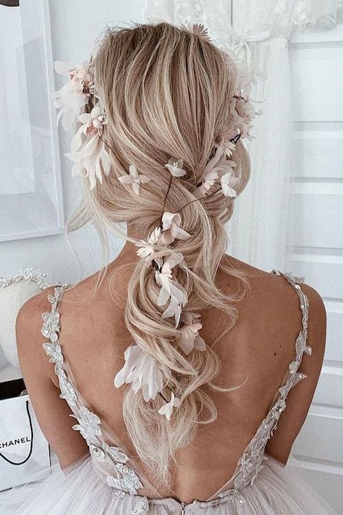 coiffure champêtre mariage