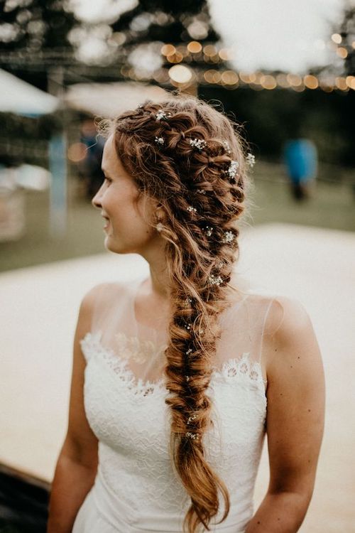 coiffure champêtre mariage