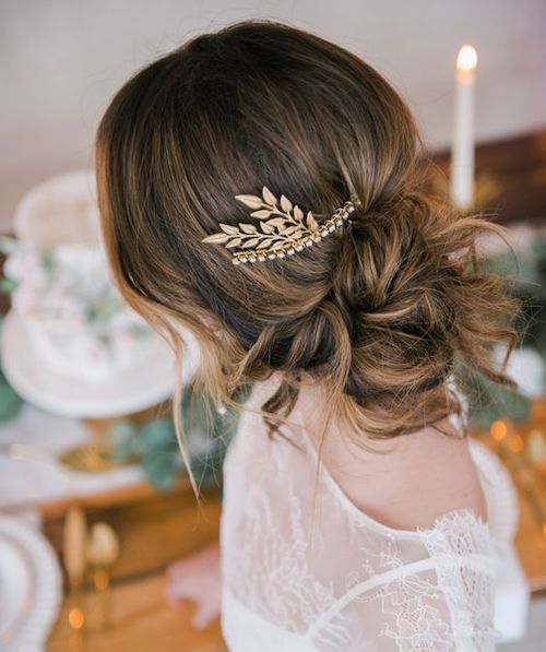 chignon bas mariage