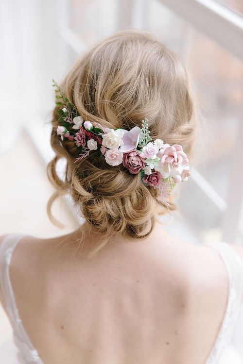 coiffure champêtre mariage