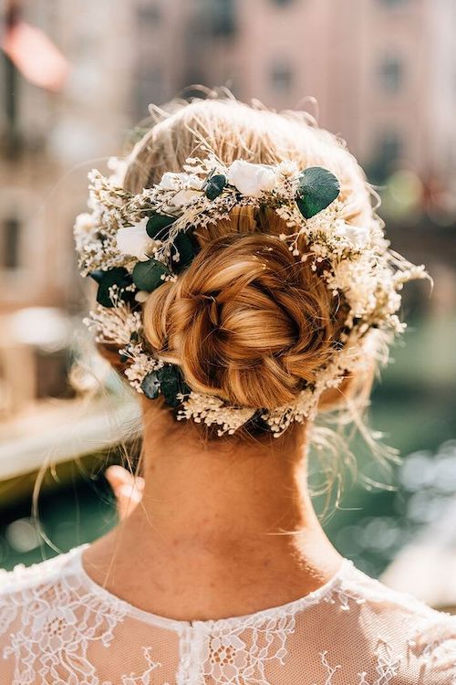 coiffure champêtre mariage