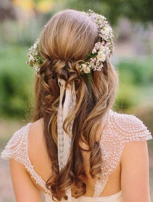 coiffure champêtre mariage