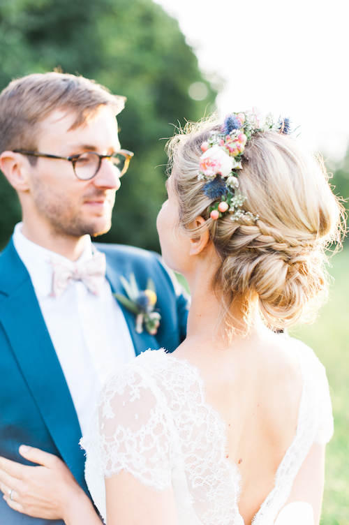 coiffure champêtre mariage