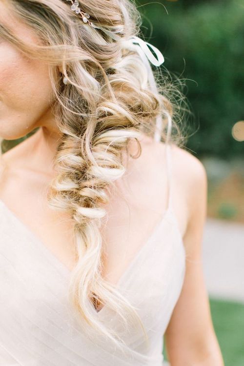 coiffure champêtre mariage