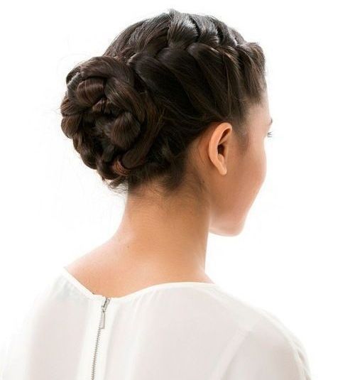 chignon tressé mariage