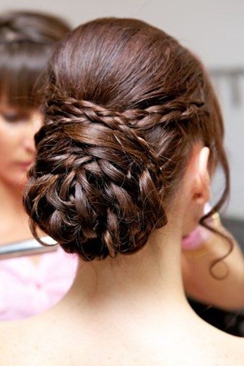 chignon tressé mariage