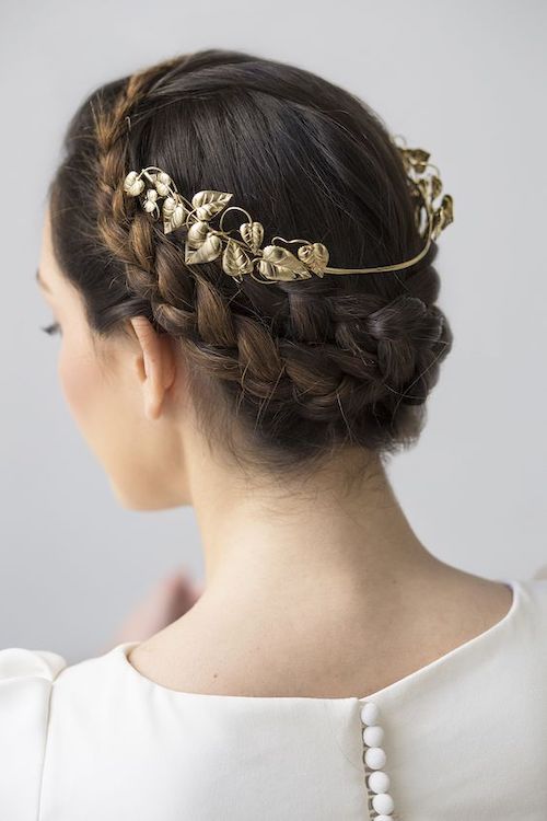 chignon tressé mariage