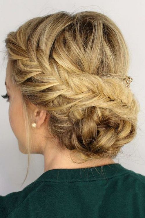 chignon tressé mariage