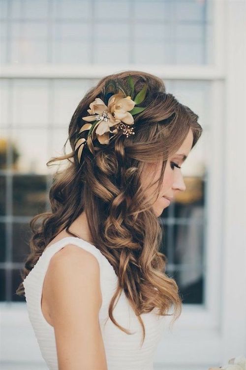 coiffure mariage cheveux lâchés 