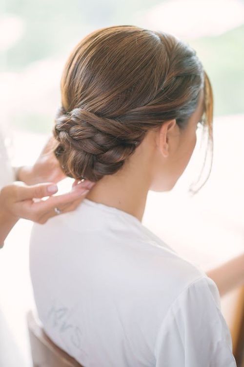 chignon tressé mariage