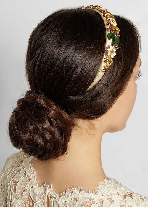 chignon tressé mariage